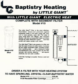 Baptistry Heating System